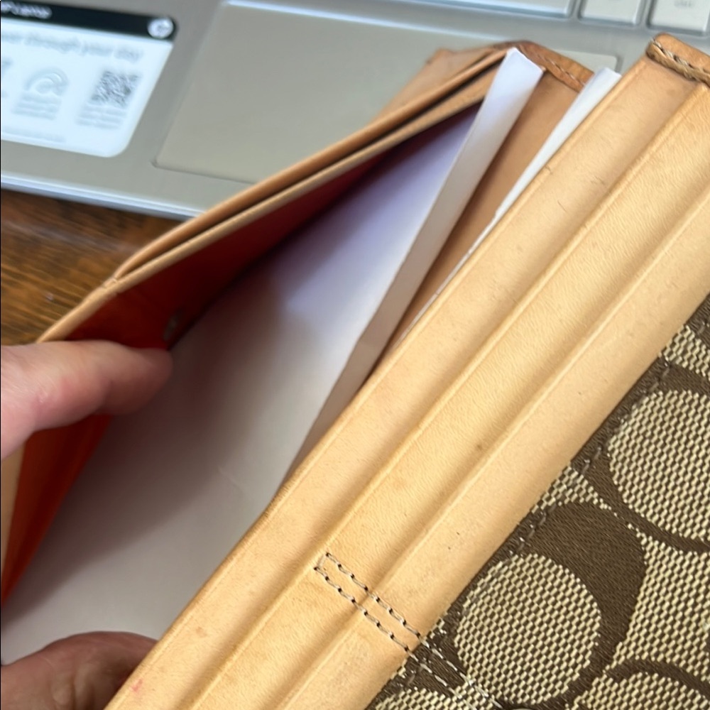 Coach Signature Canvas Wallet in Brown and Tan - Picture 5 of 9